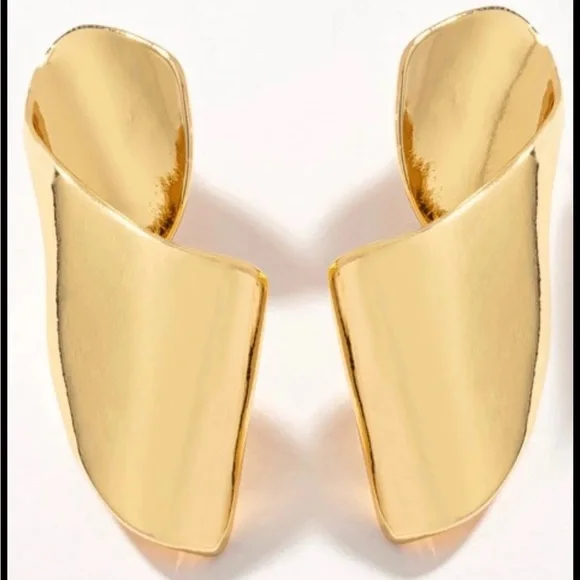 Elegant Gold-Tone Earrings - Picture 4 of 4